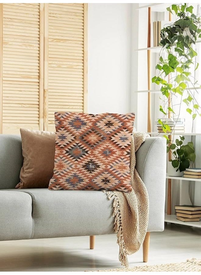 amazing.EGP THE PACK - Natural Luxury Throw Pillow Covers, Geometric Pattern Pillowcase Plush Design Decoration Home Bed Pillowcase [45x45 cm] (without filling) - Image 2